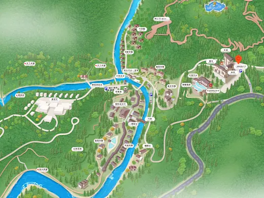 岳阳结合景区手绘地图智慧导览和720全景技术，可以让景区更加“动”起来，为游客提供更加身临其境的导览体验。